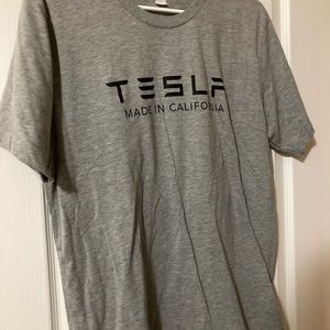 Tesla Gray T-shirt size large